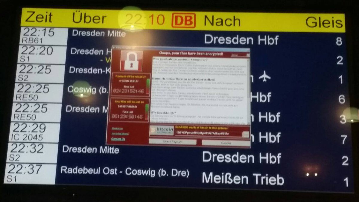 Estación de tren hackeada