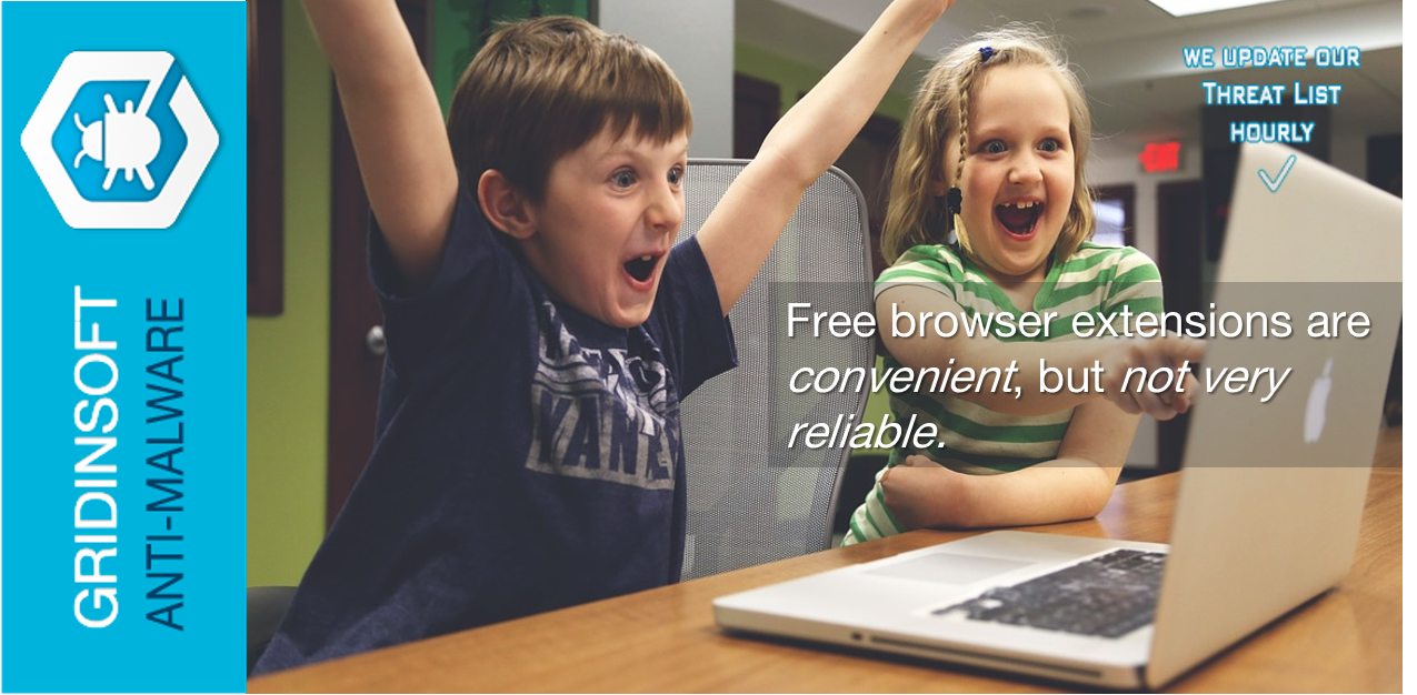 Free browser extensions are convenient, but not very reliable