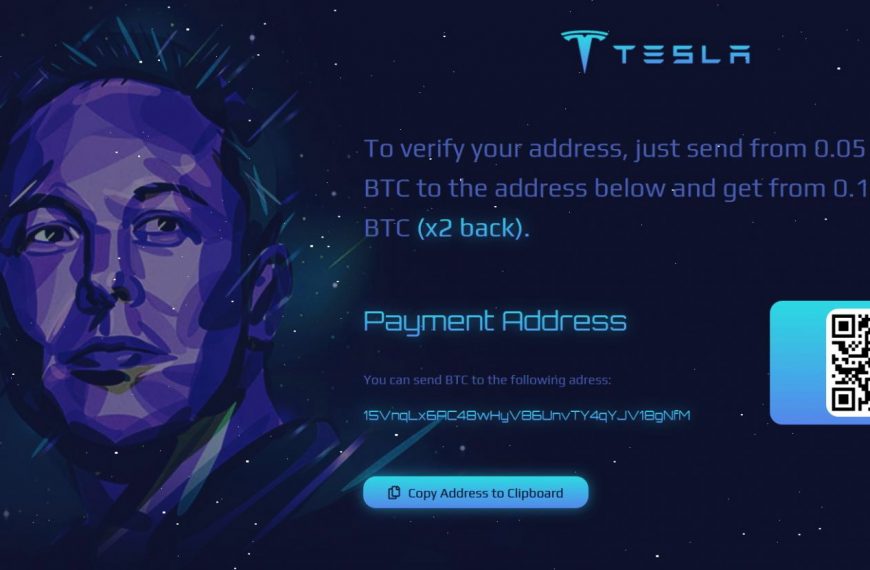 Cryptocurrency giveaways of Elon Musk