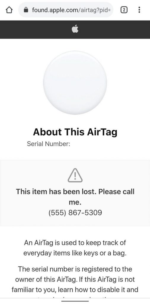 Vulnerabilidad del AirTag de Apple