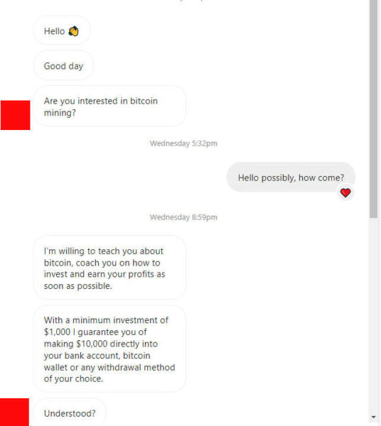 oferta falsa de bitcoin