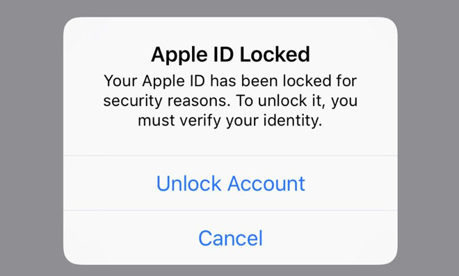 ID de Apple bloqueada