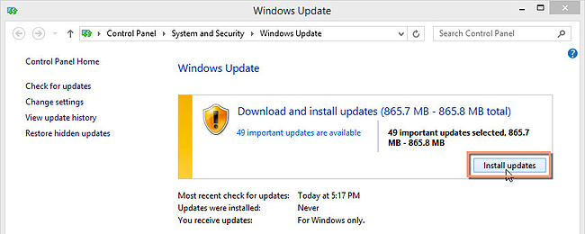 Actualizar sistema operativo Windows