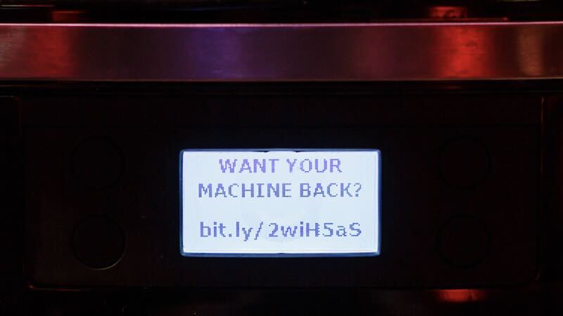 ransomware para máquinas de café