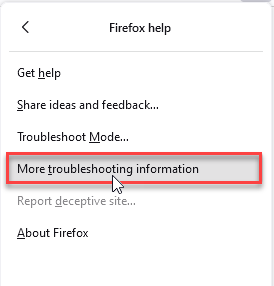 Firefox: Elija más solución de problemas