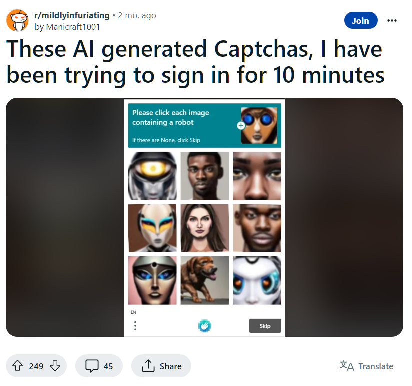 CAPTCHA en Discord e IA