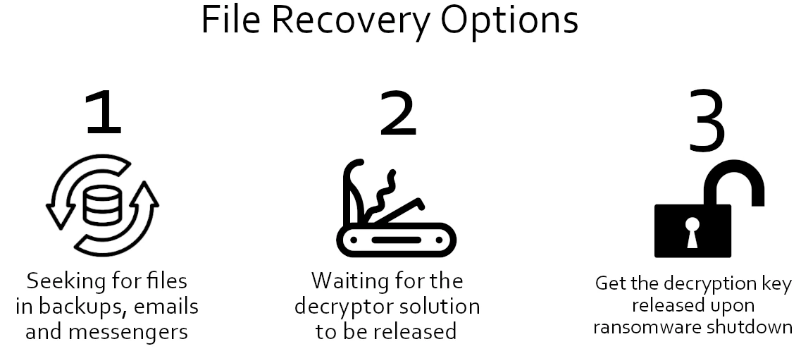Opciones de recuperación de archivos