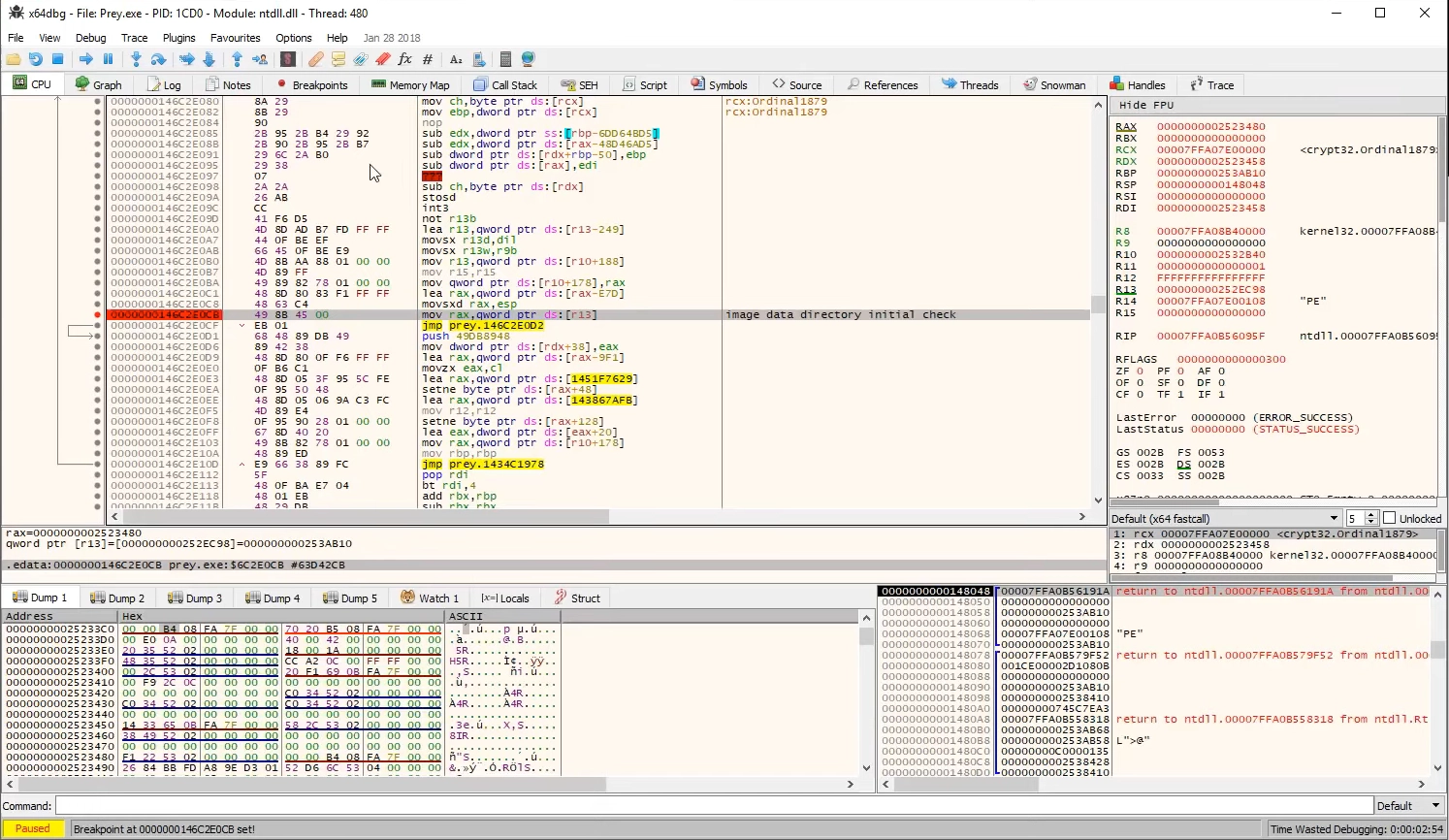 Hurgando en la captura de pantalla del código