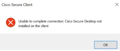 error de cisco