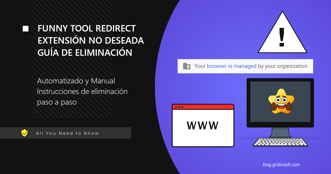 Instrucciones de eliminación de la extensión de navegador no deseada Funny Tool Redirect