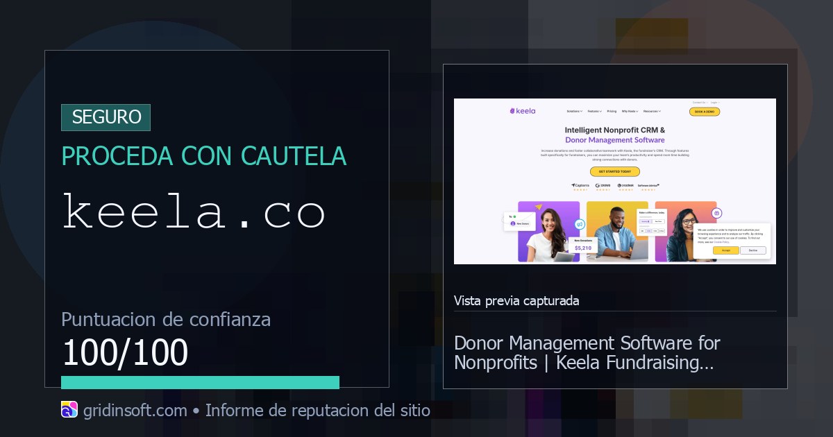¿Es seguro Keela.co? Análisis y puntuación (78/100)