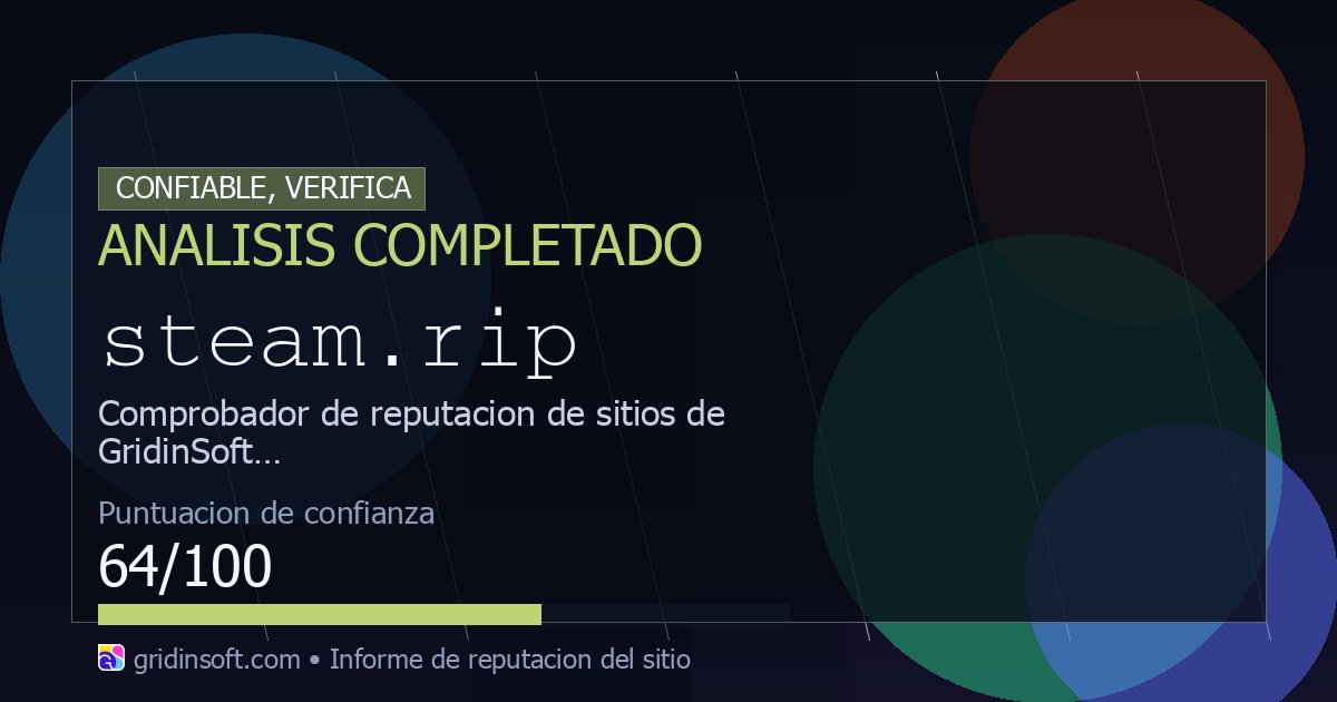 Steam rip seguro O Estafa Confianza 64 100 steam-rip-seguro-o-estafa-confianza-64-100