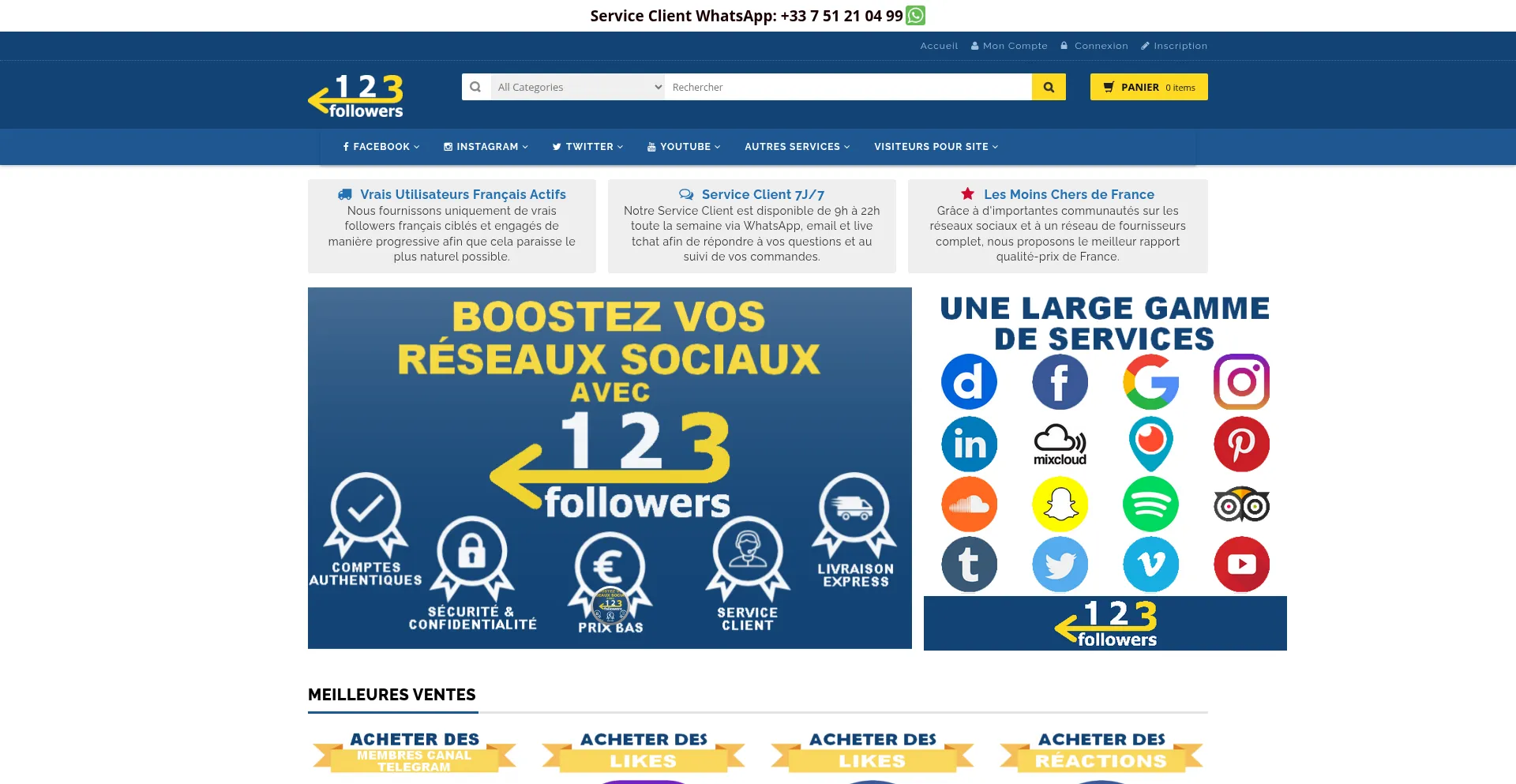 ¿És Seguro y Confiable 123followers.fr?