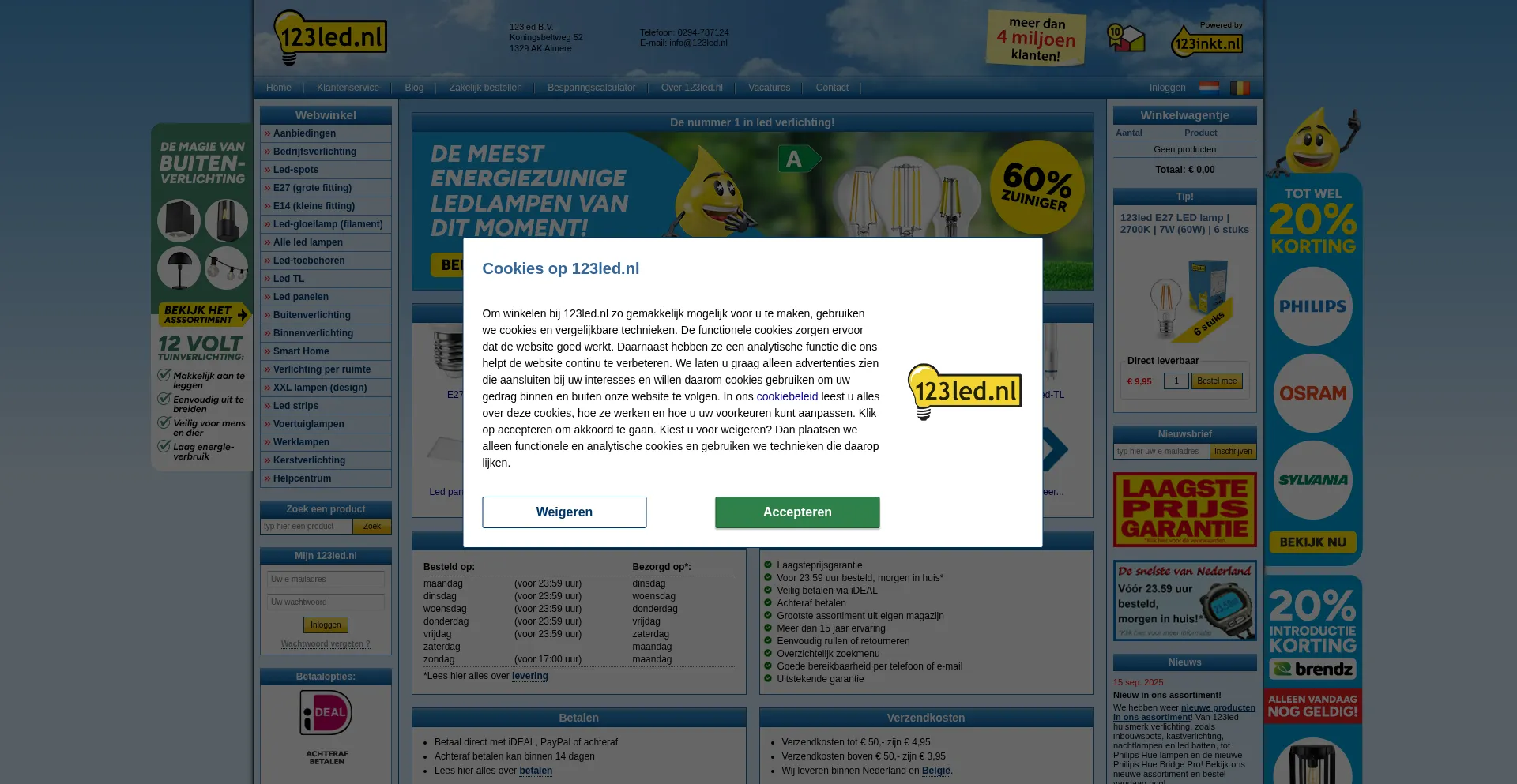 ¿És Seguro y Confiable 123led.nl?