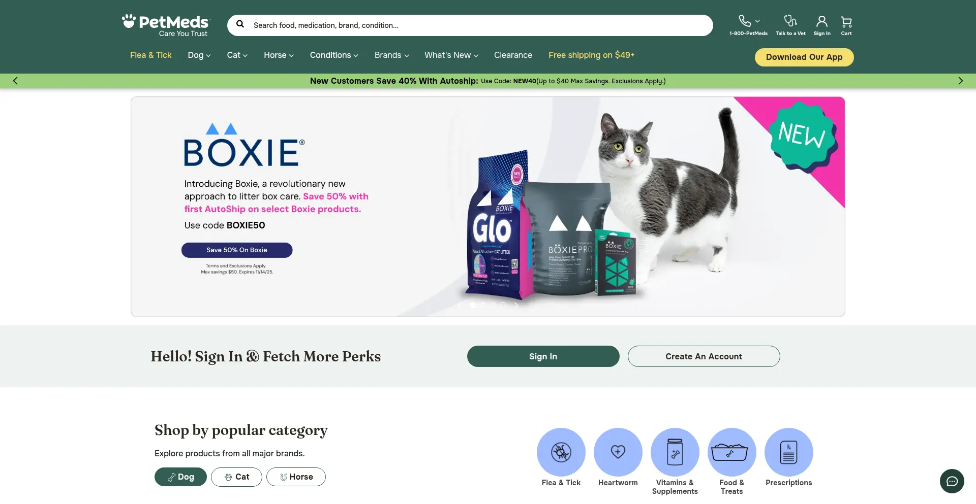 ¿És Seguro y Confiable 1800petmeds.com?