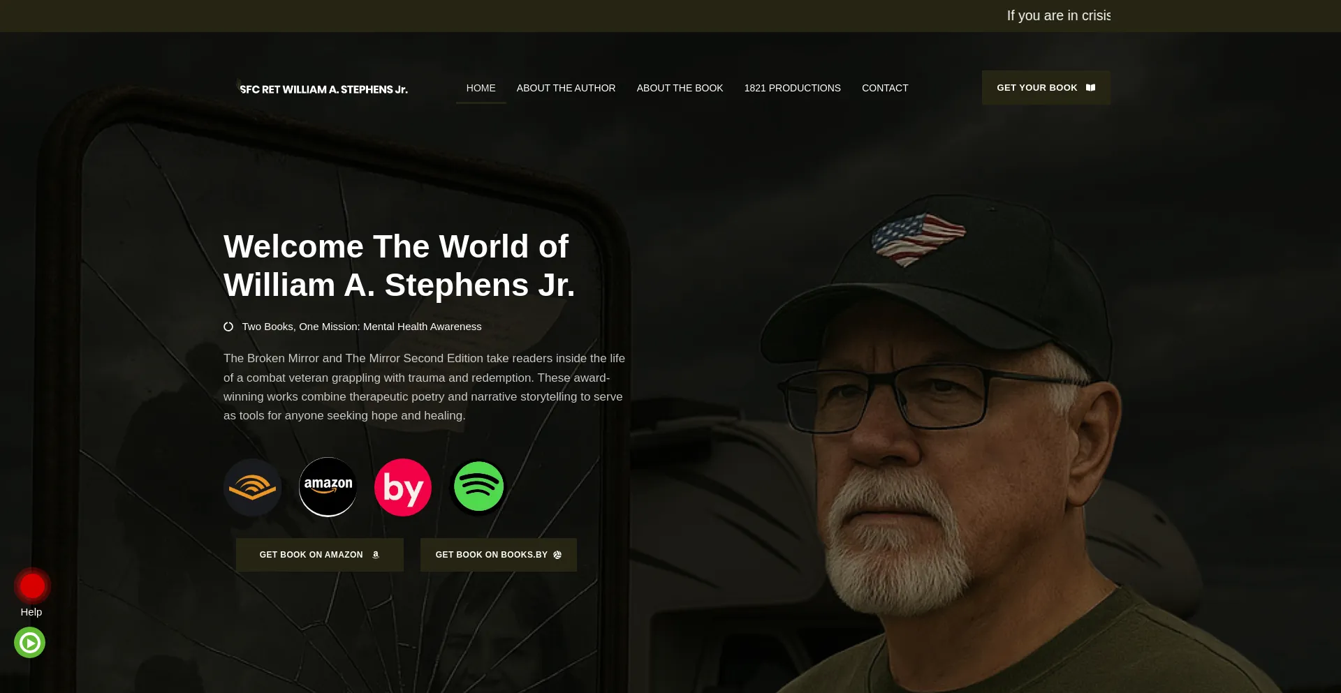 Website screenshot of 1821productions.com