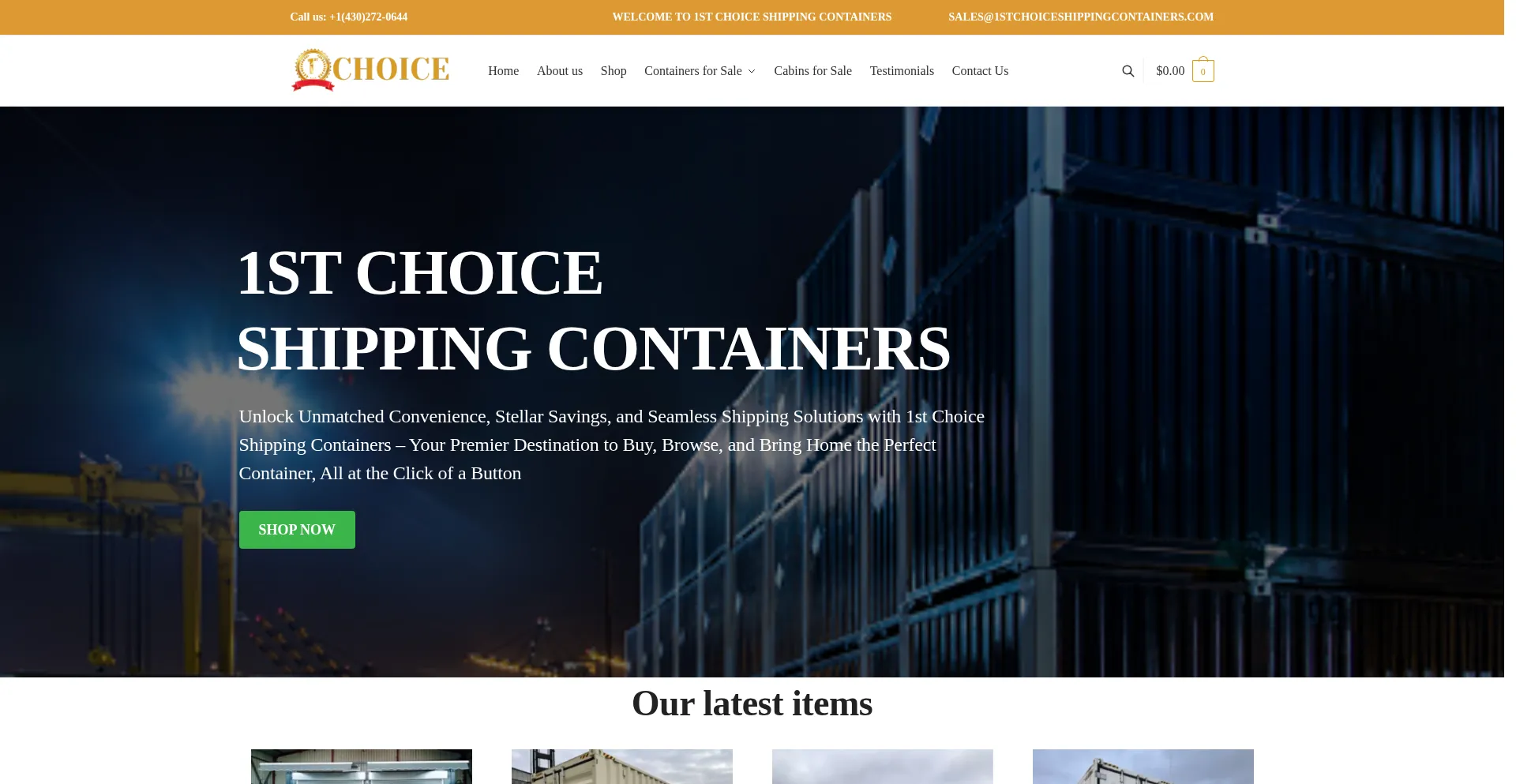 ¿És Seguro y Confiable 1stchoiceshippingcontainers.com?