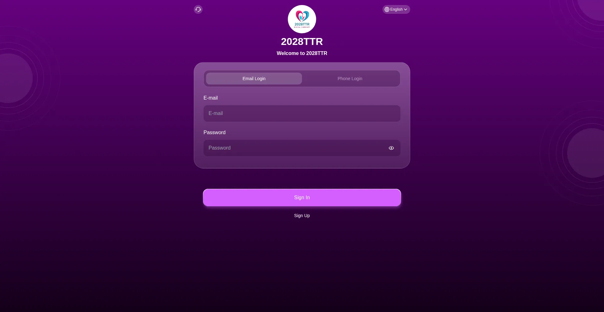 Website screenshot of 2028ttr.vip