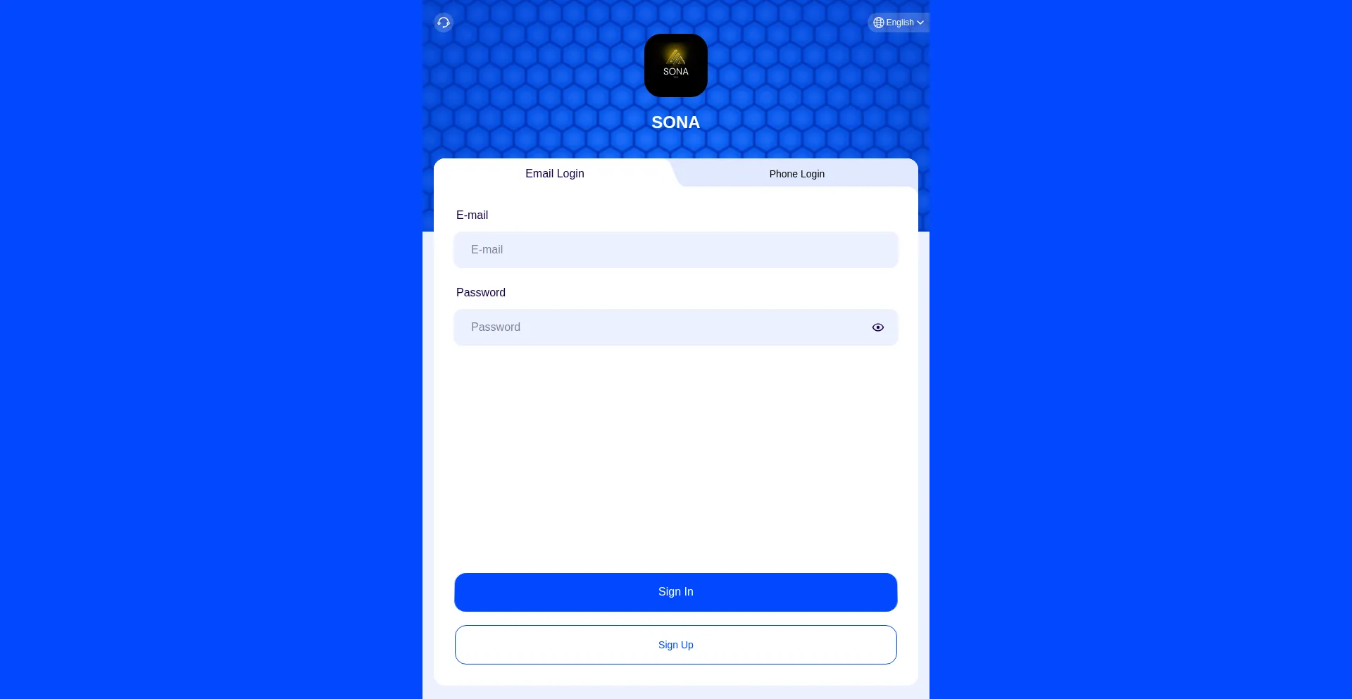 Website screenshot of 208sona.com
