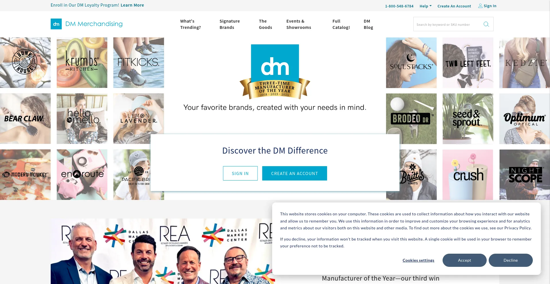 Website screenshot of 247dm.com