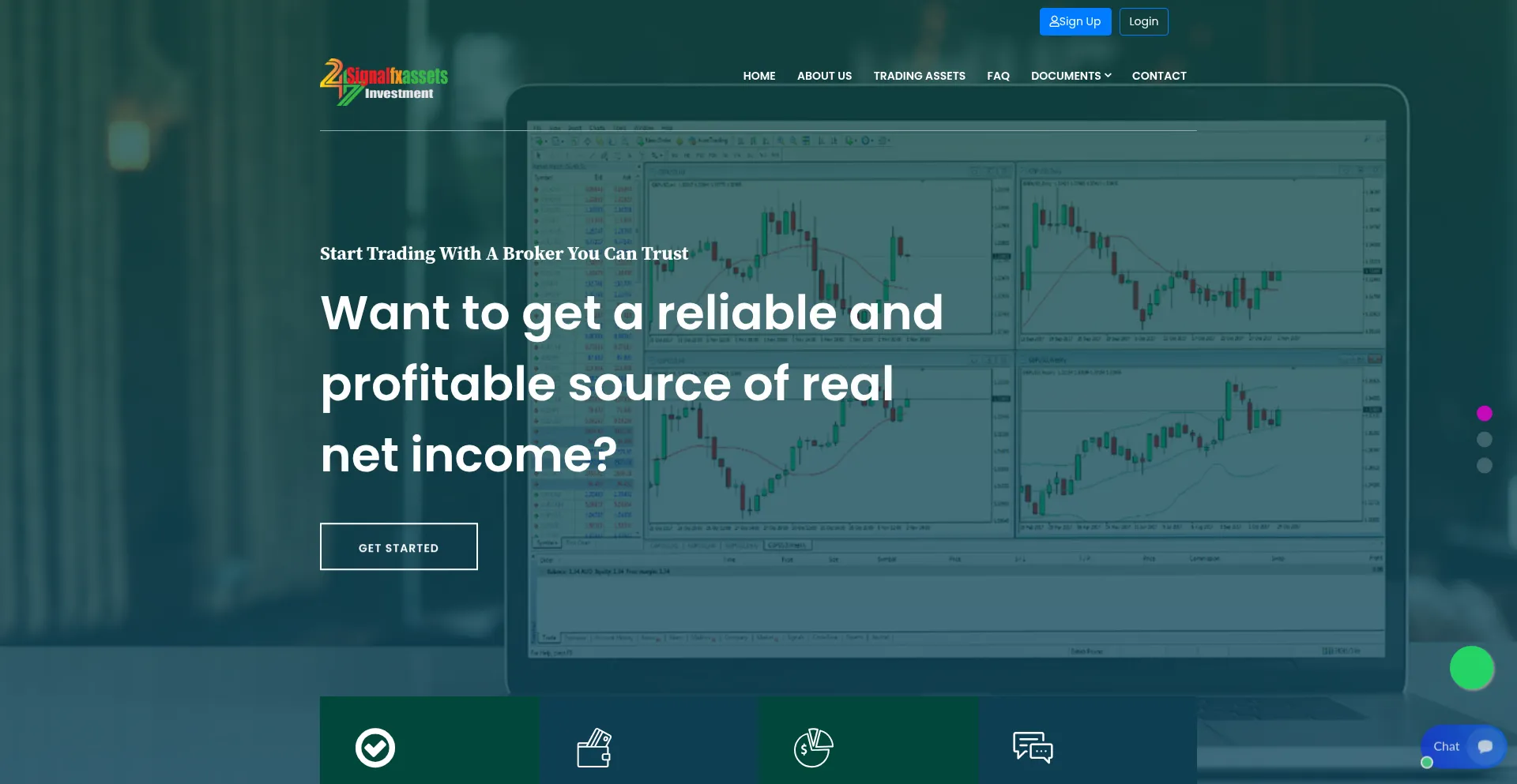 Website screenshot of 247signalfxasset.com