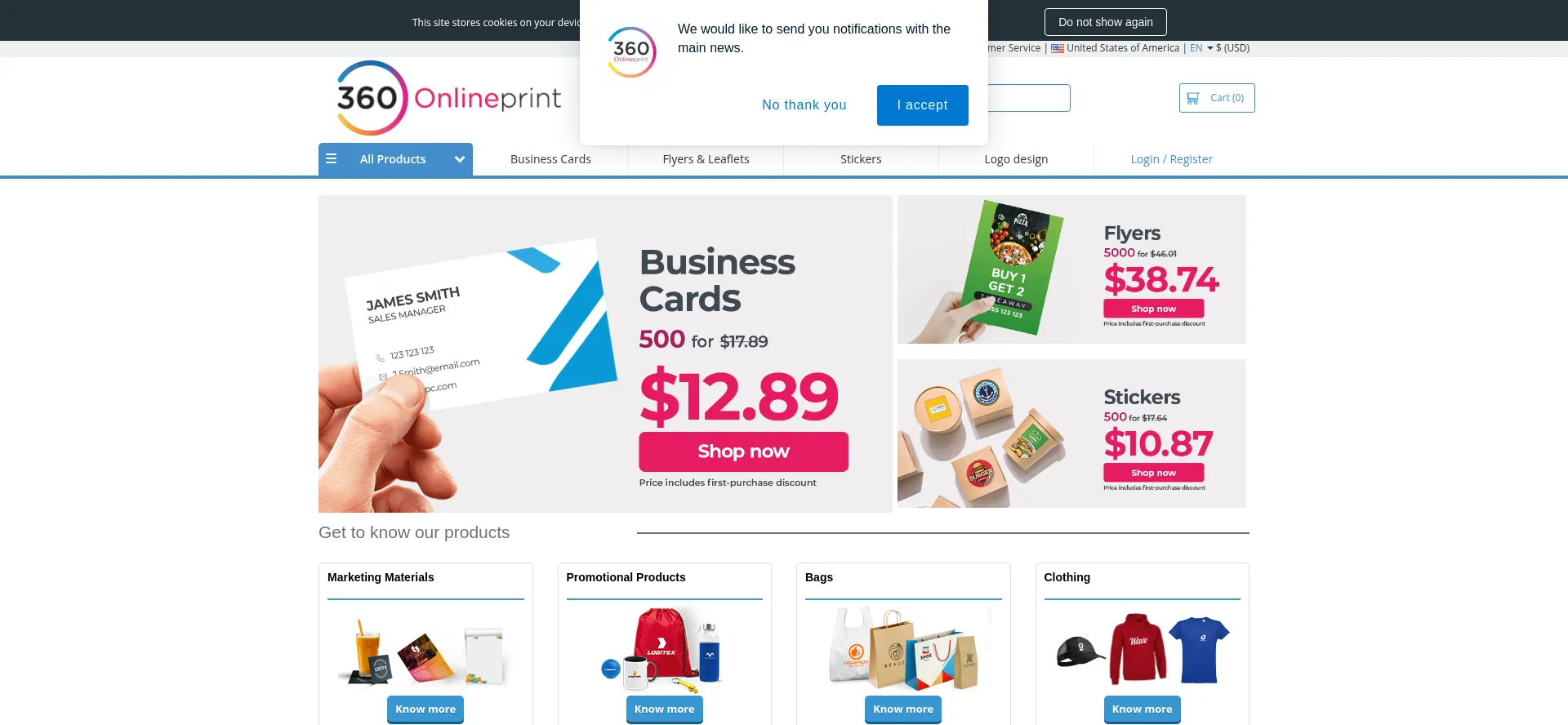 ¿És Seguro y Confiable 360onlineprint.com?