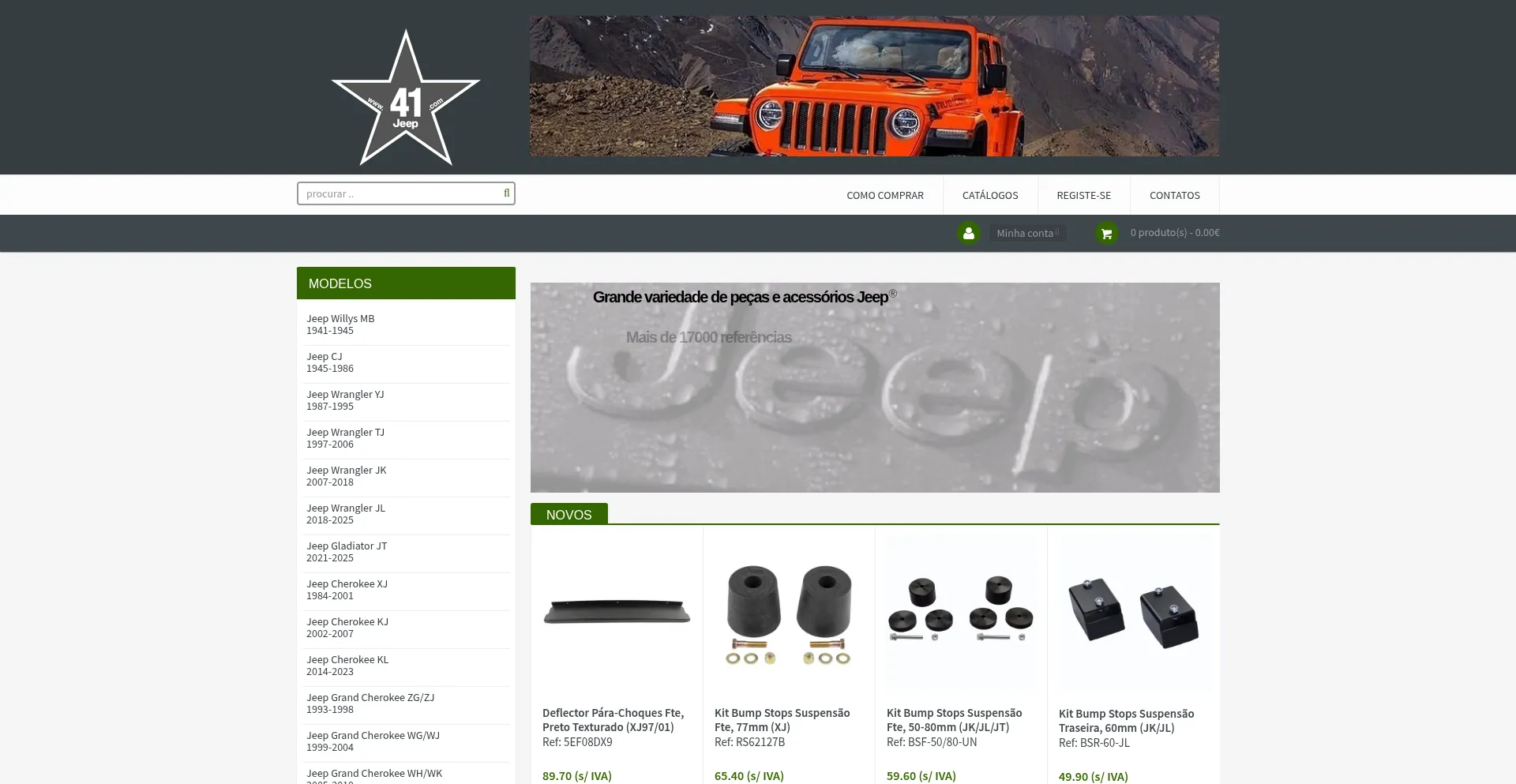 Website screenshot of 41jeep.com