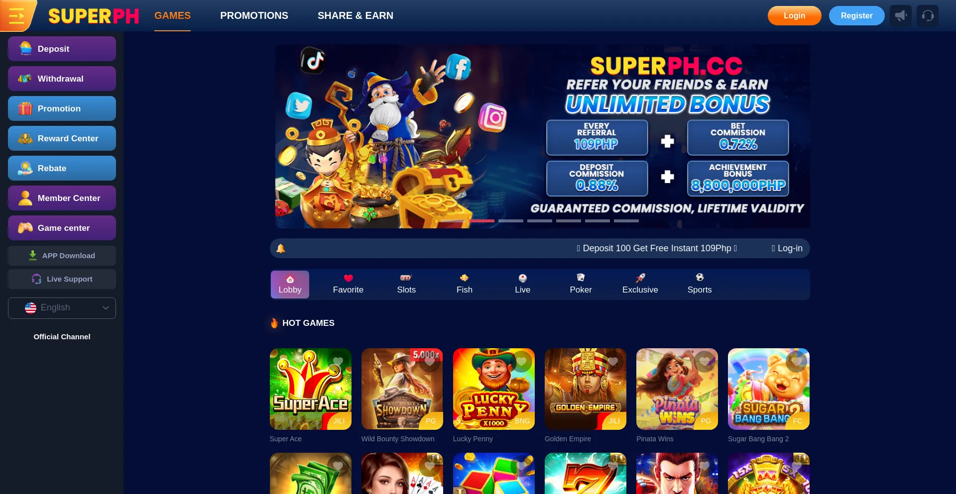 Website screenshot of 46superph.net