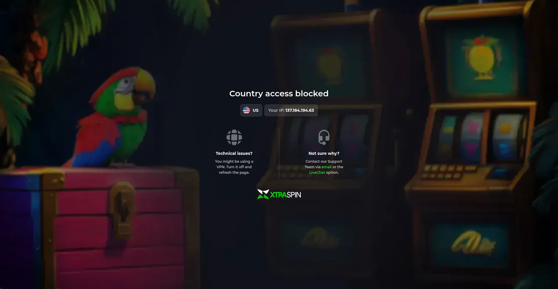 ¿És Seguro y Confiable 48xtraspin65.com?
