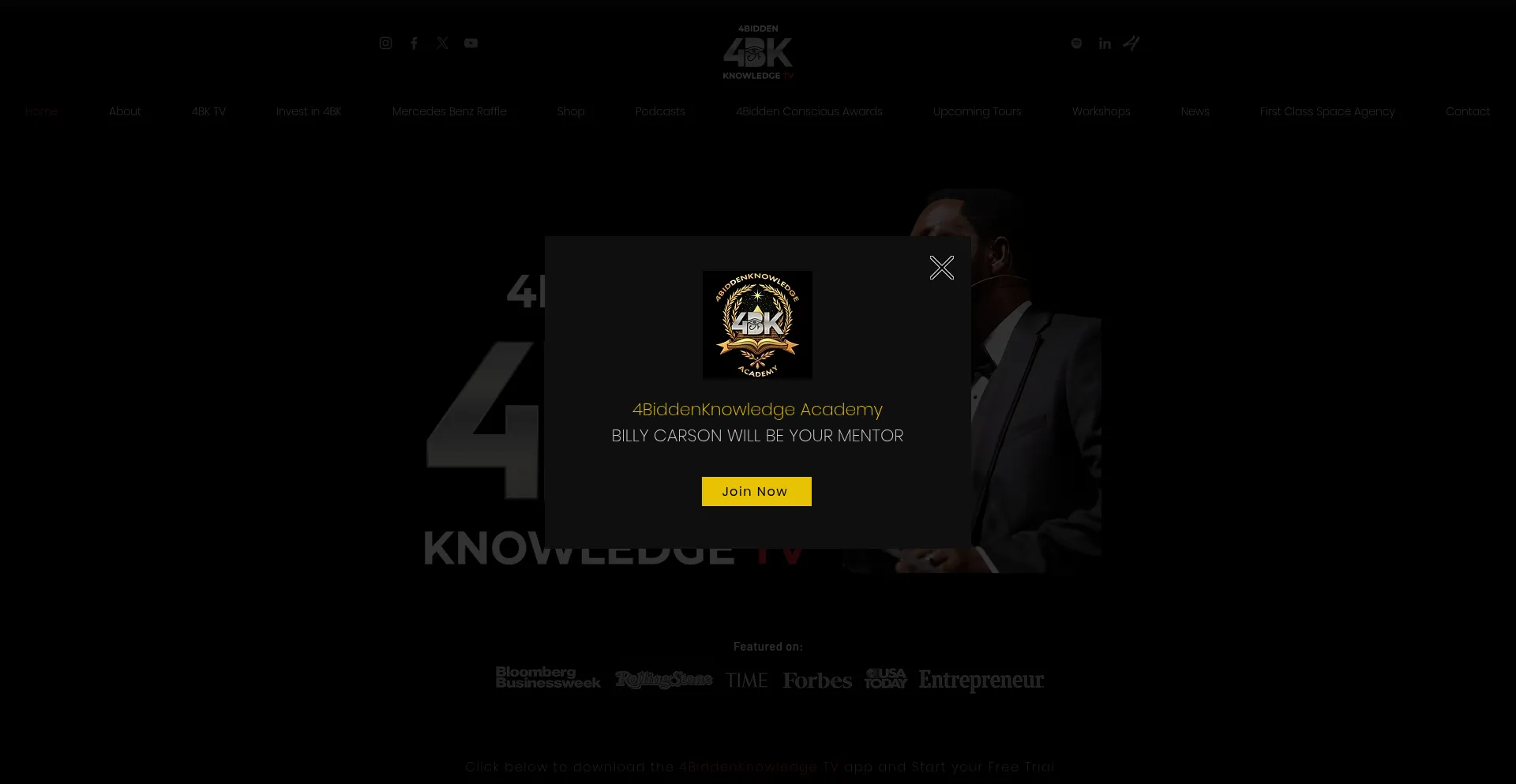 4biddenknowledge.com Screenshot