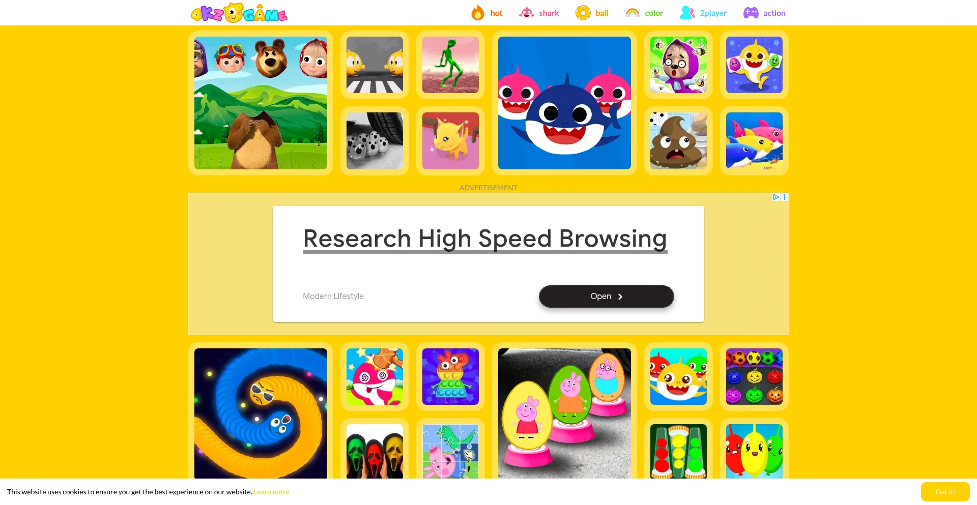 Website screenshot of 4kzgame.com