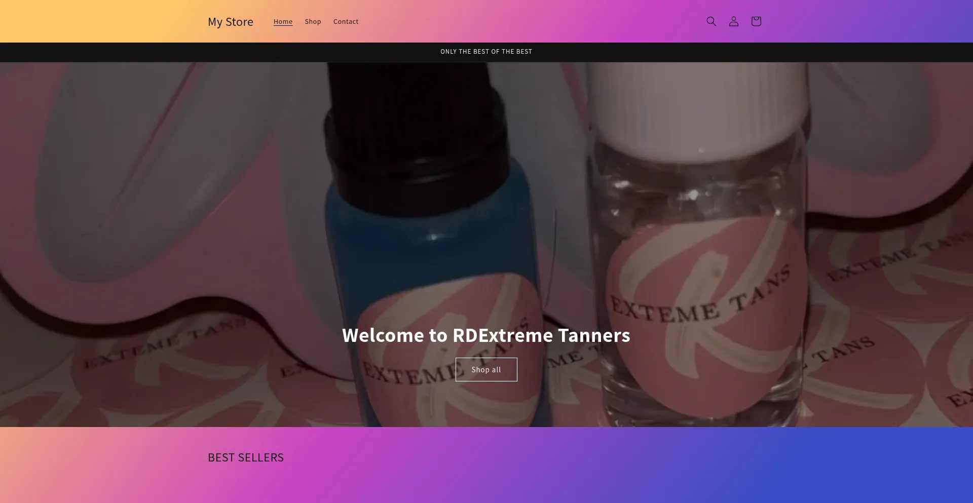 Website screenshot of 55dbaj-kf.myshopify.com