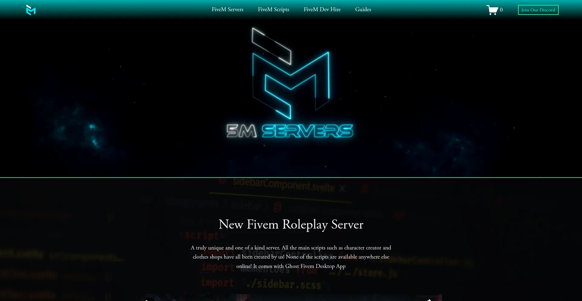 Website screenshot of 5mservers.com