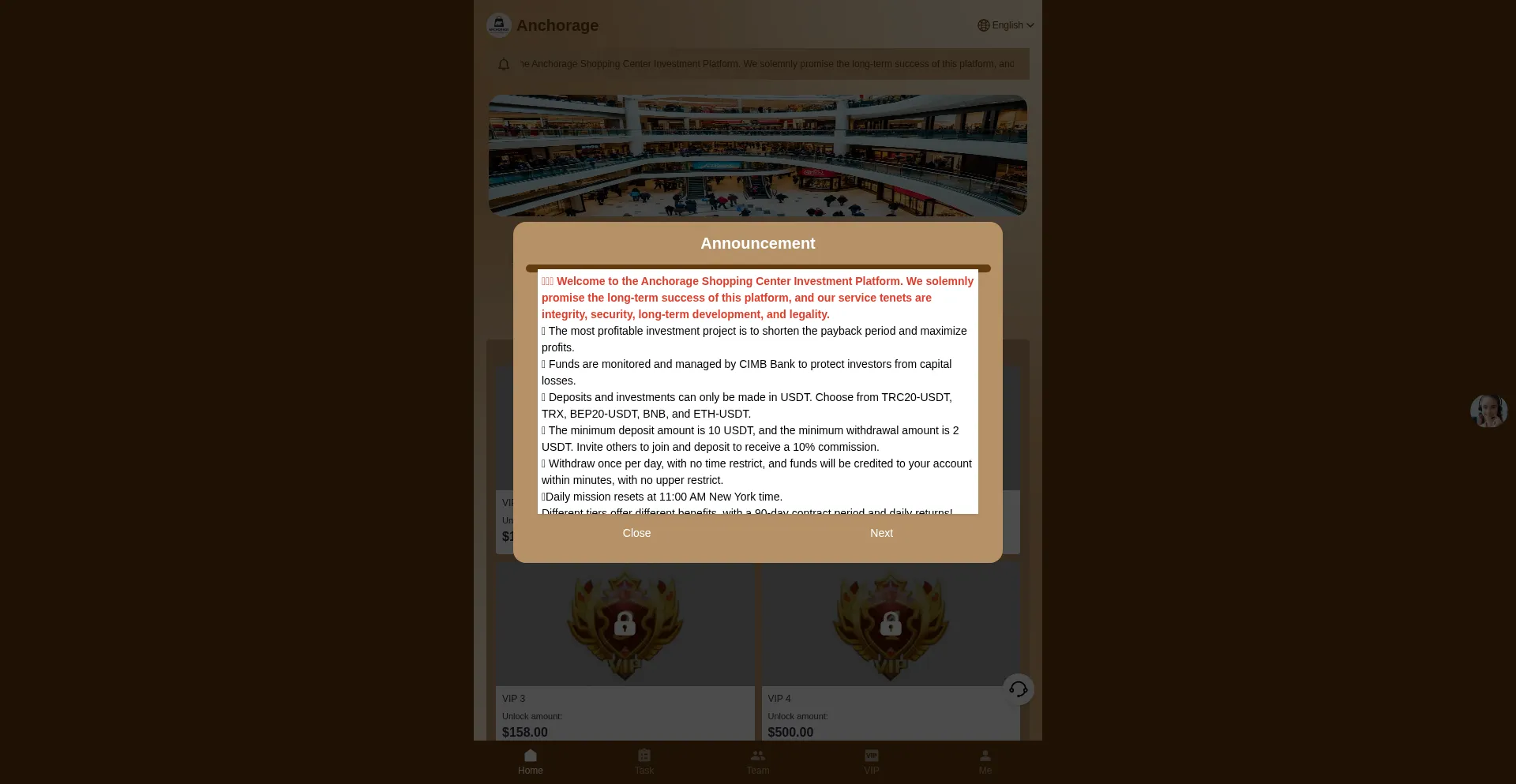 Website screenshot of 789-anchorage.top