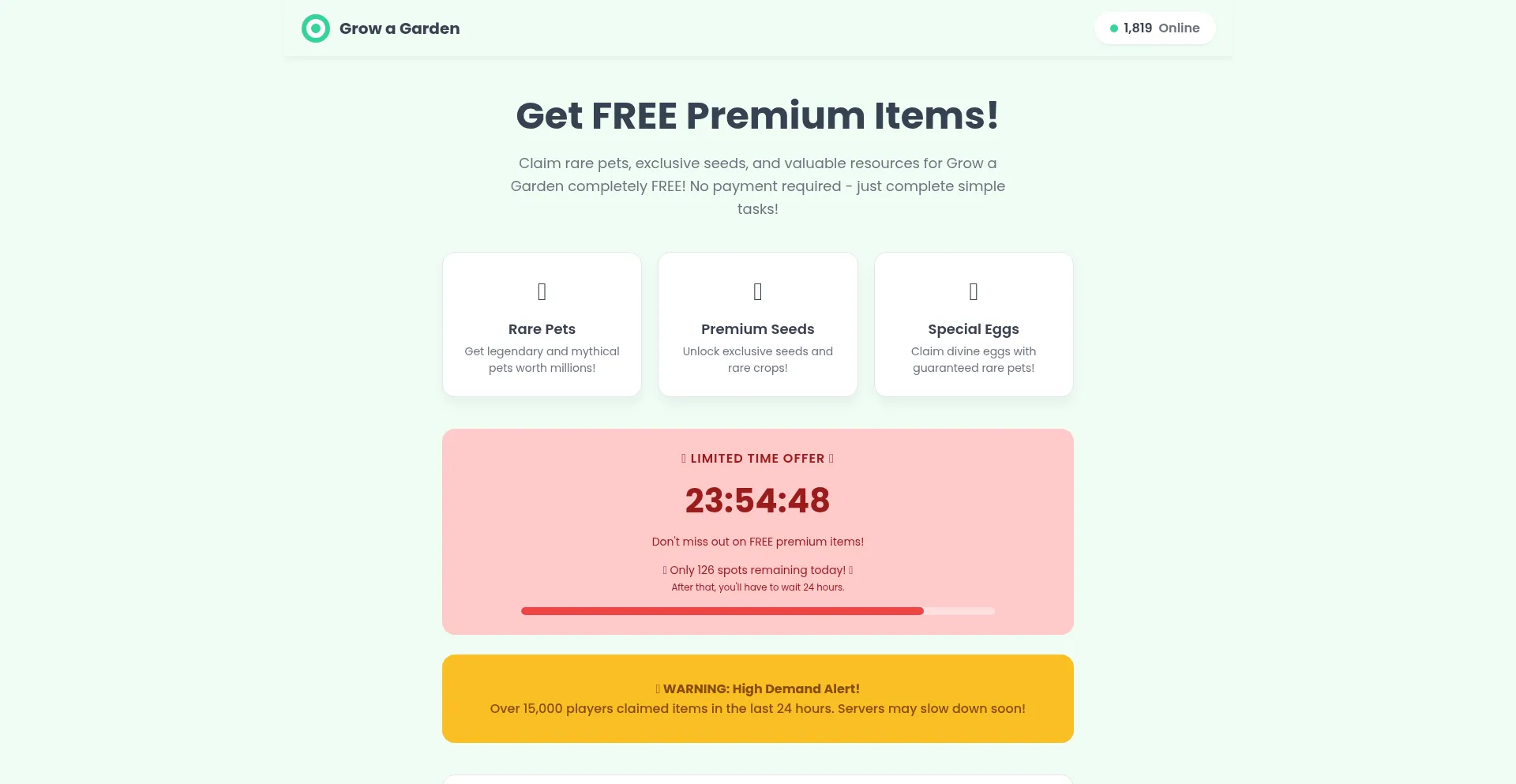 Website screenshot of 7ga.us