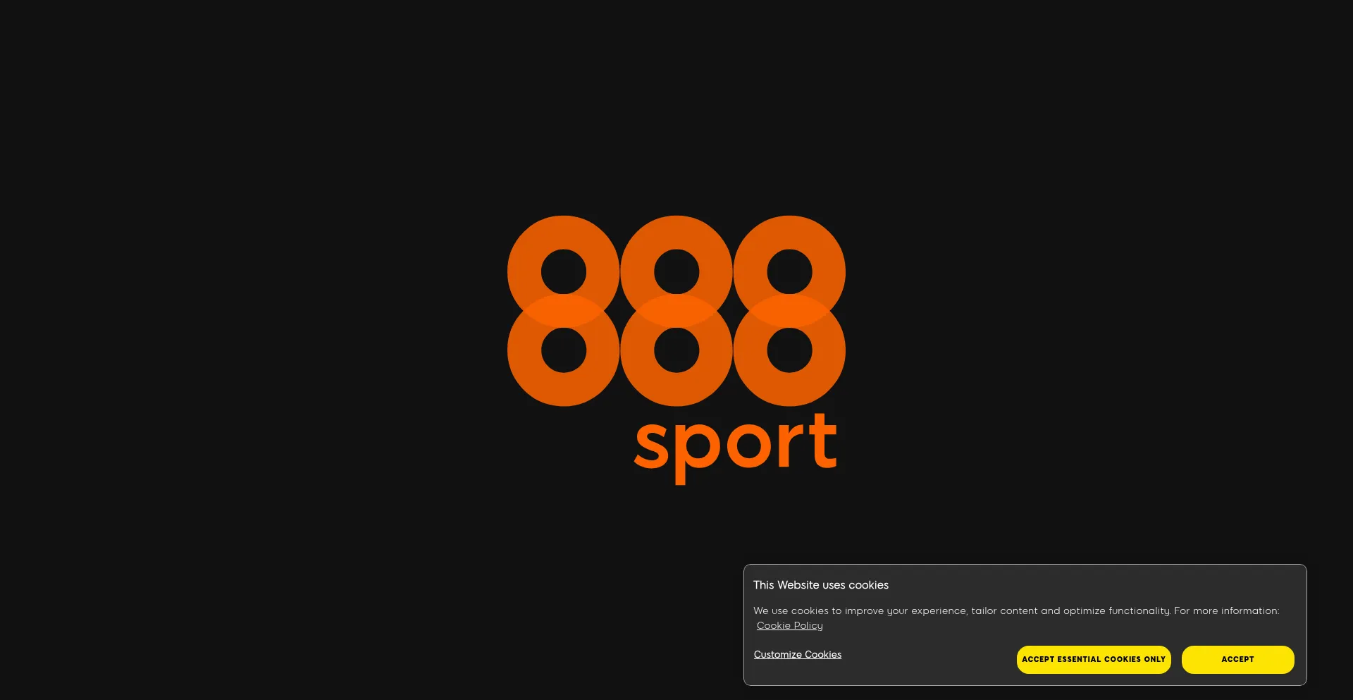 Website screenshot of 888bet.it