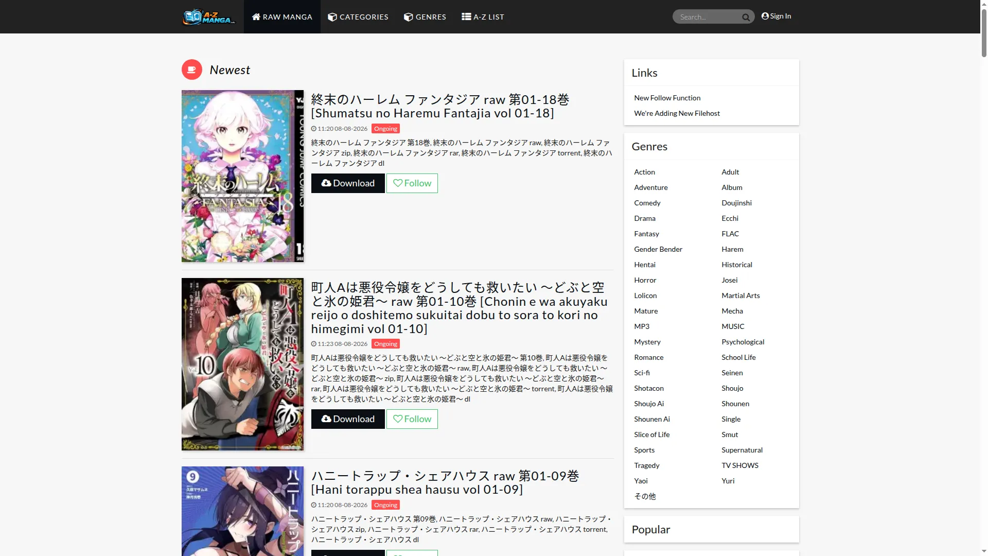A-zmanga.info