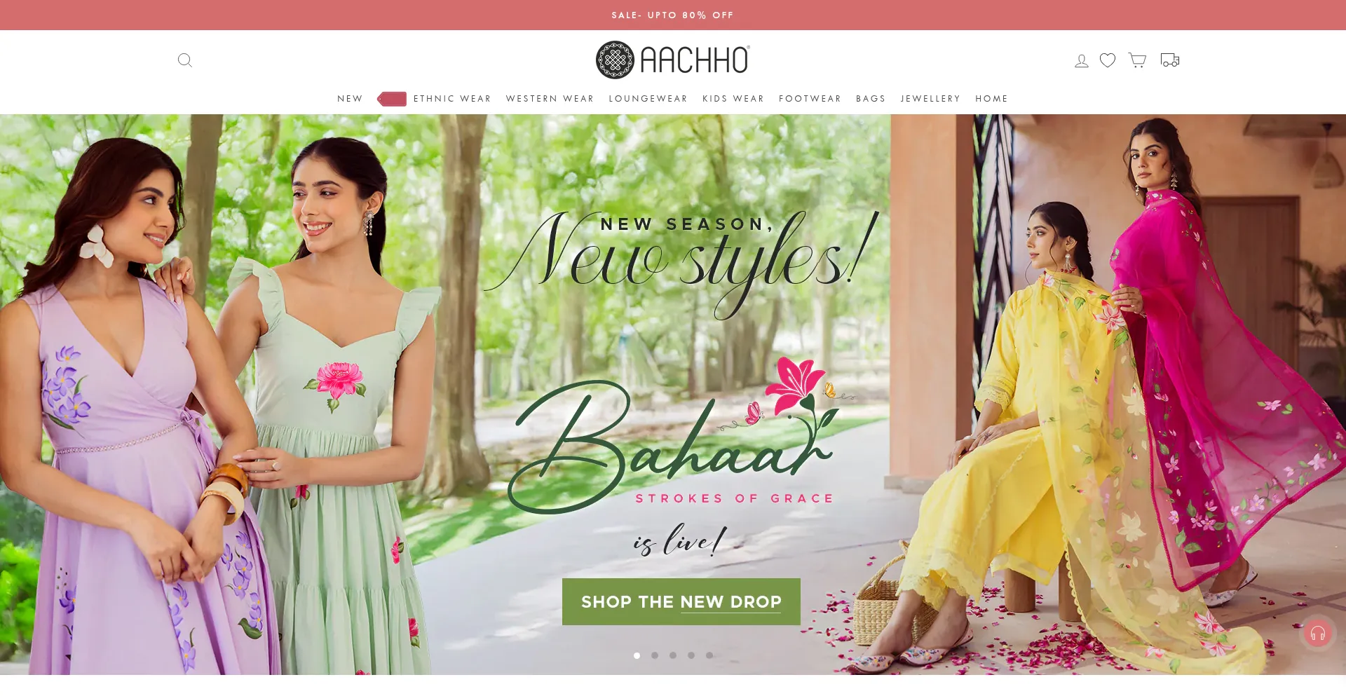 Website screenshot of Aachho.co
