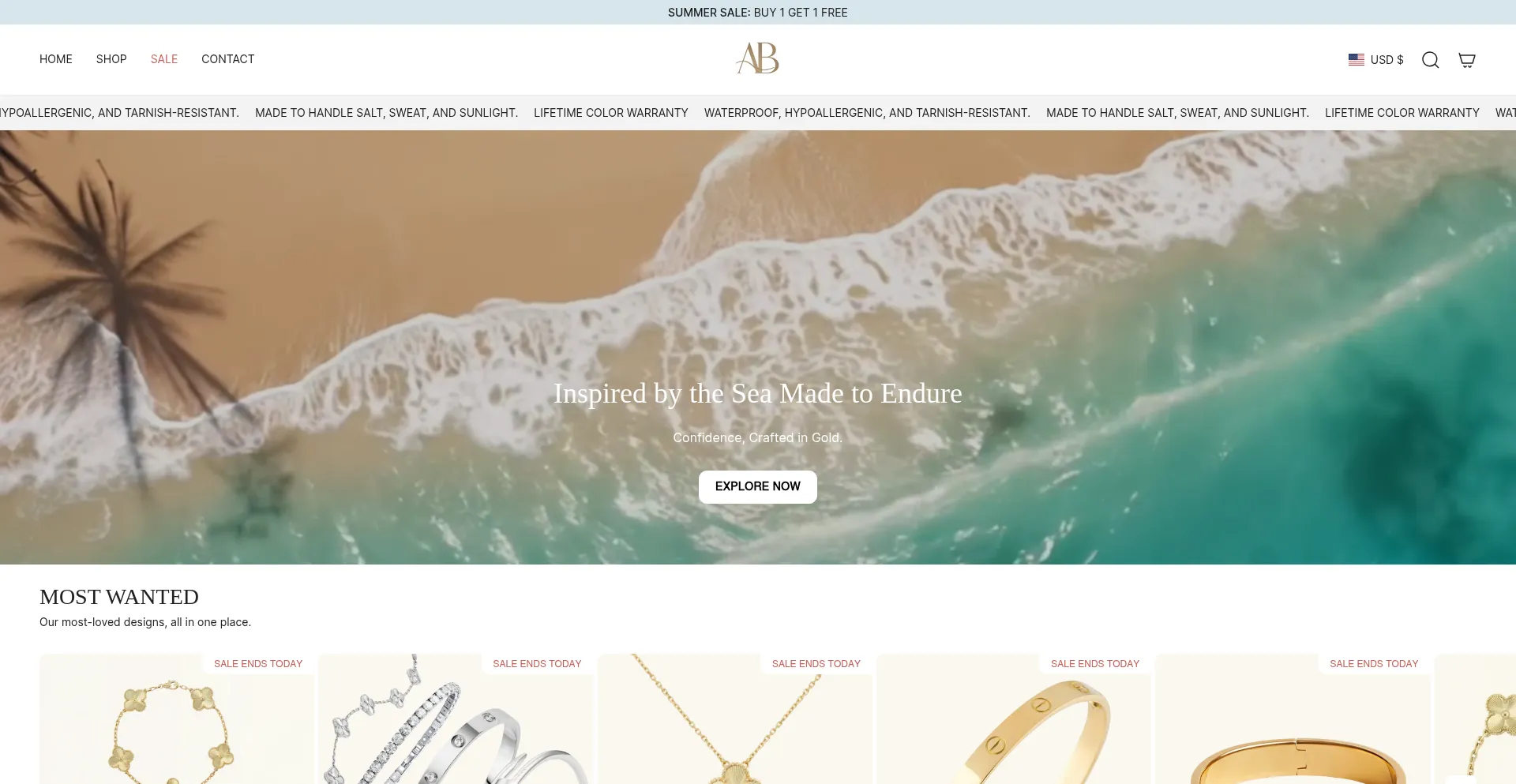 Website screenshot of Ab-jewelry.co
