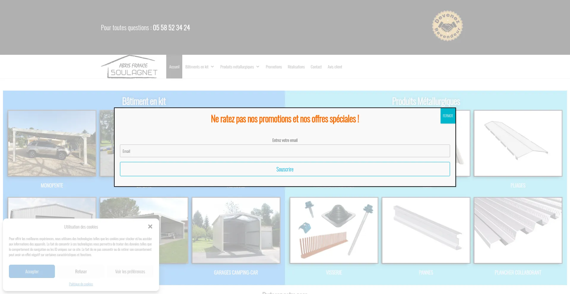 Abris-france.fr Screenshot