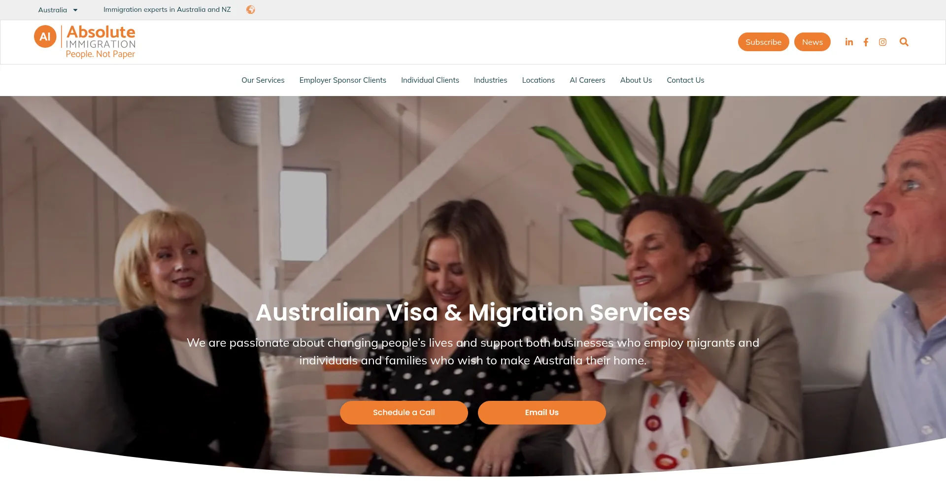 ¿És Seguro y Confiable Absoluteimmigration.com?
