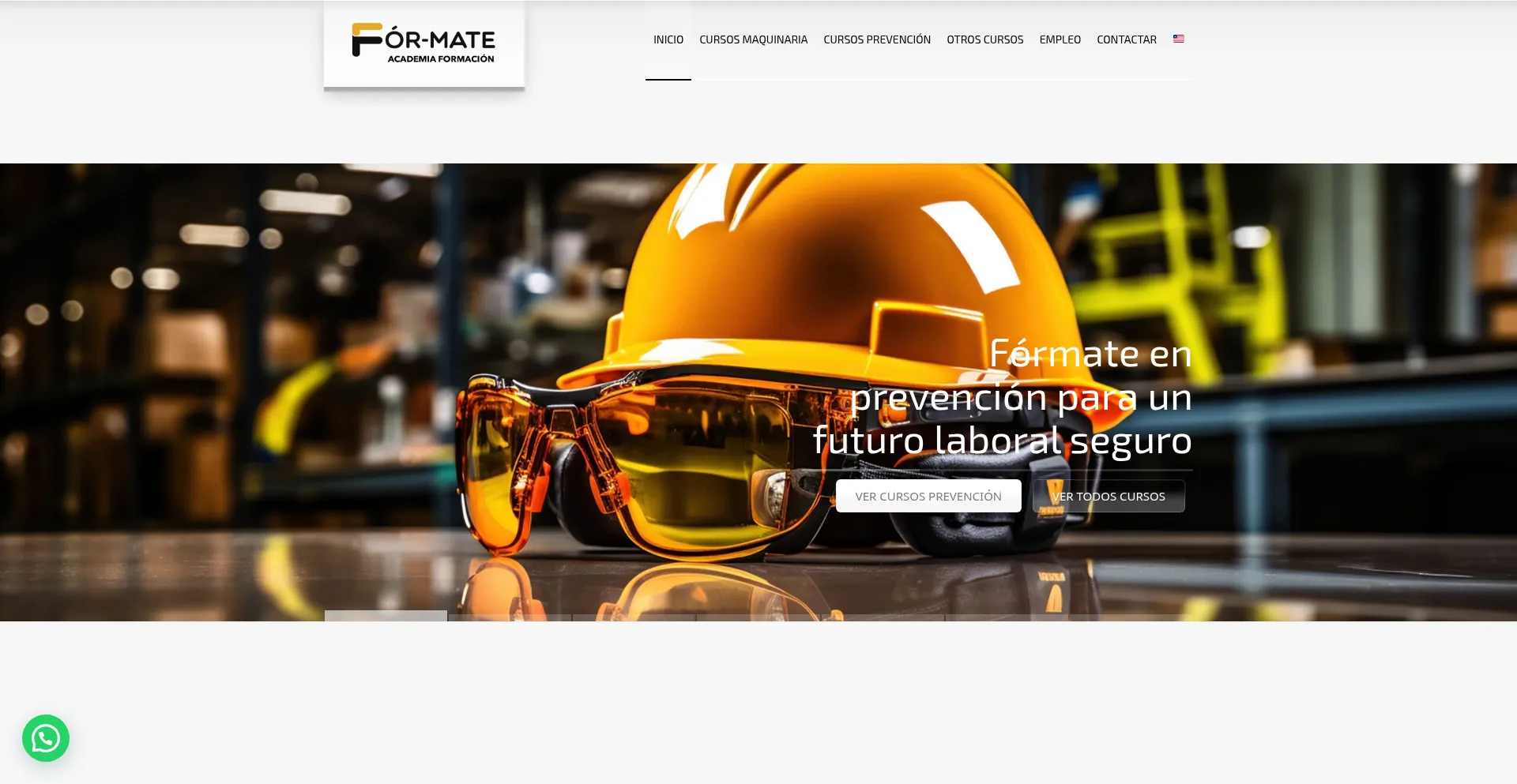 Website screenshot of Academia-formacion.com
