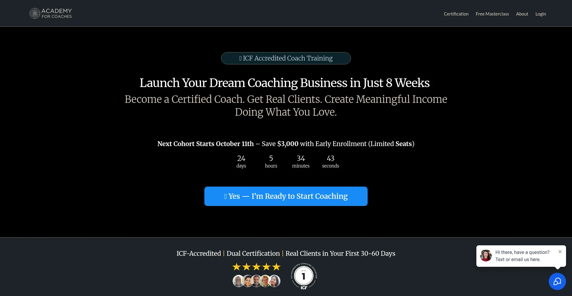 ¿És Seguro y Confiable Academyforcoaches.com?