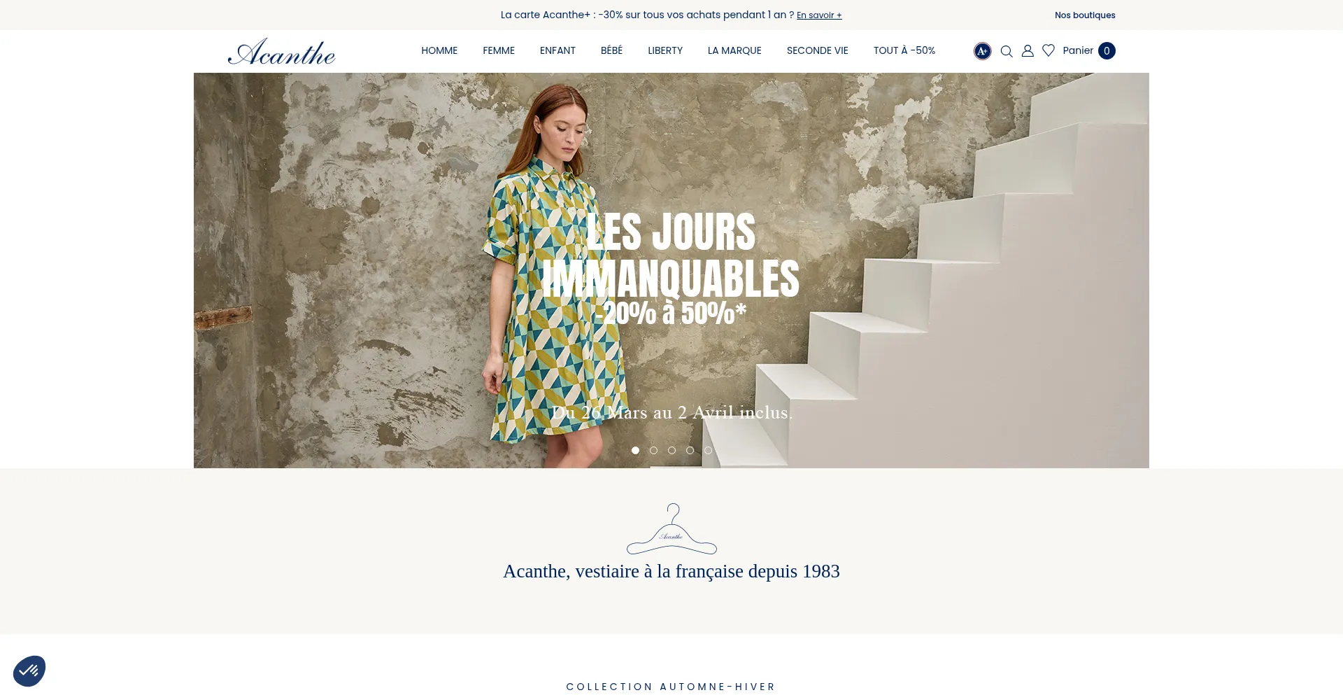 ¿És Seguro y Confiable Acanthe-paris.com?