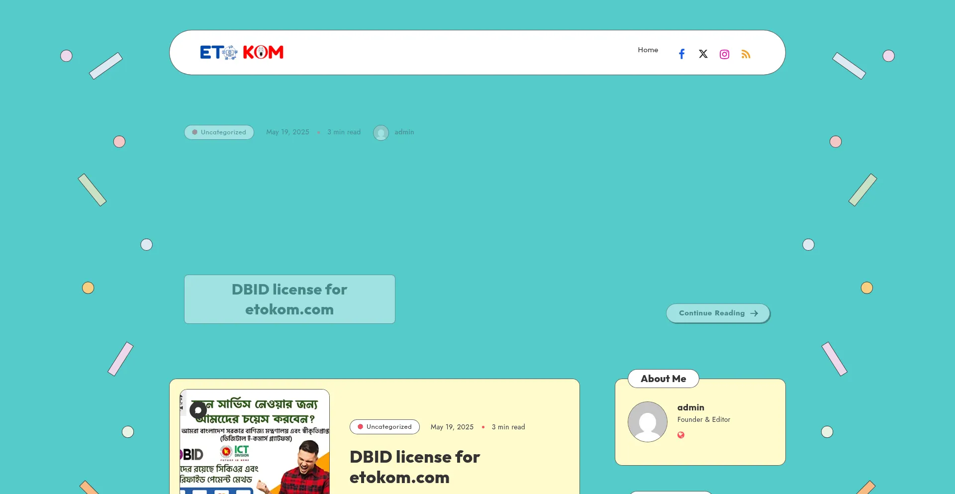 Website screenshot of Acc.etokom.com