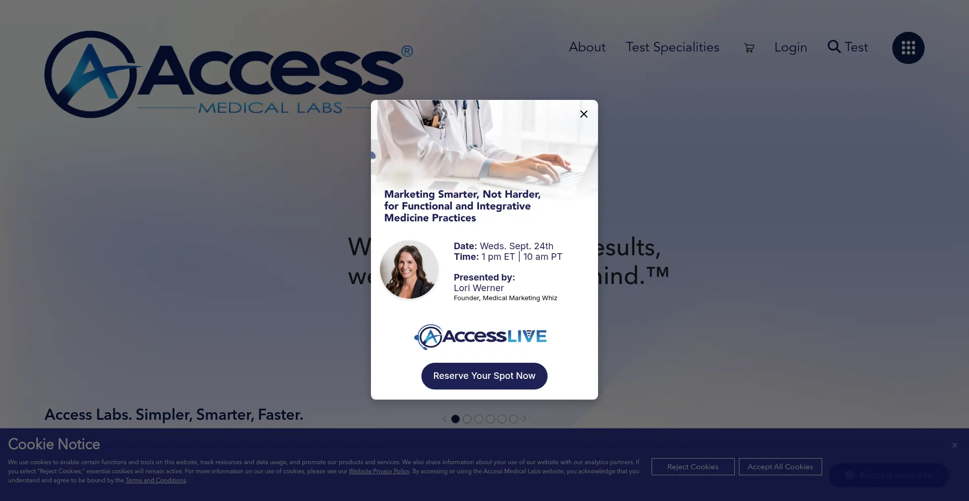 ¿És Seguro y Confiable Accessmedlab.com?