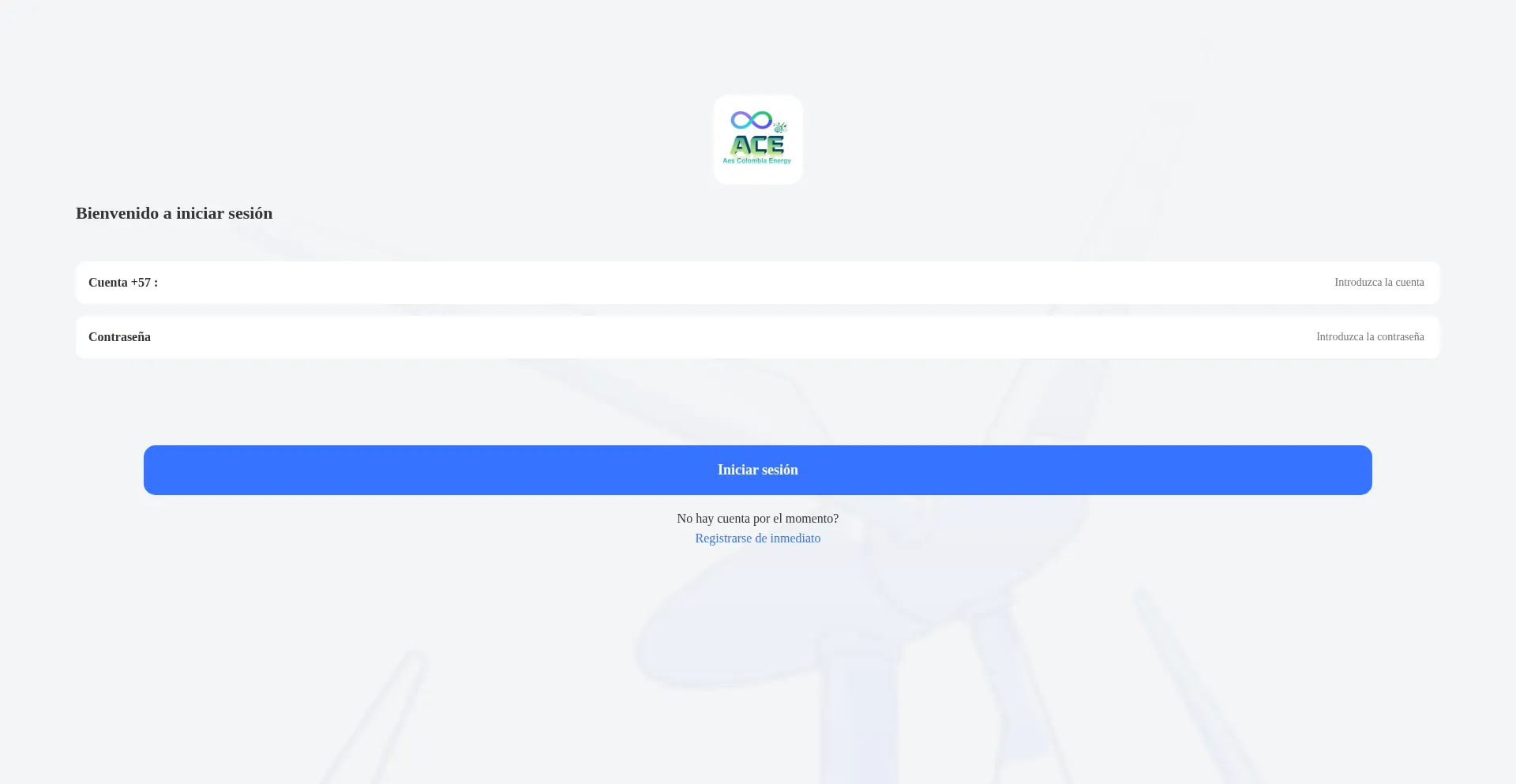 Website screenshot of Aceaenergycol.com