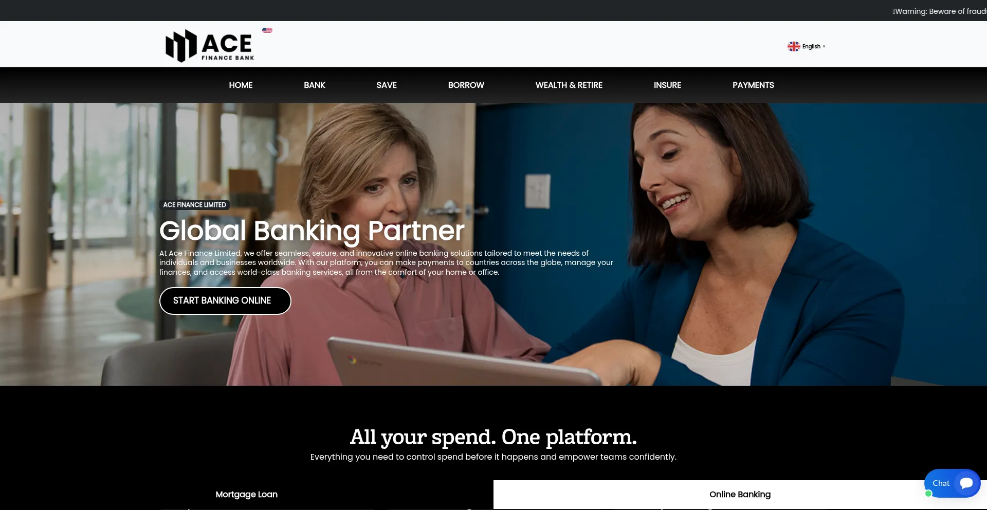 ¿És Seguro y Confiable Acefinltd.com?