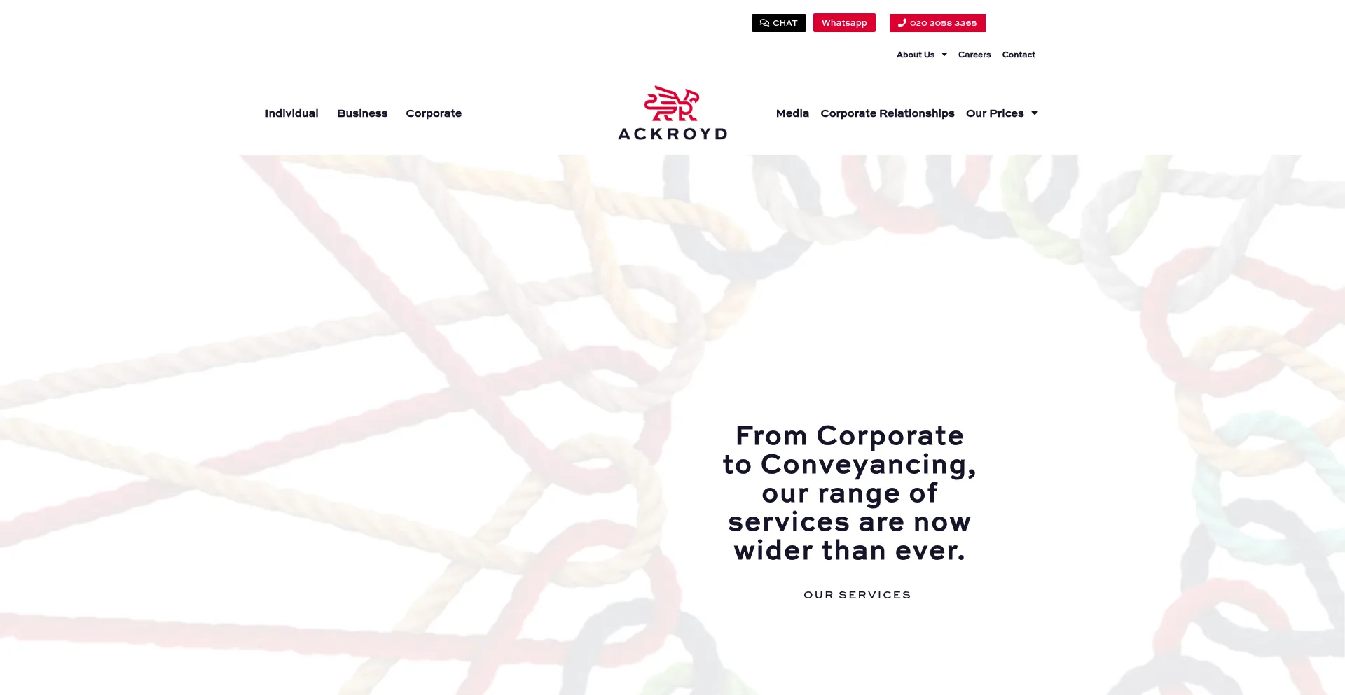 Ackroydlegal.com Screenshot